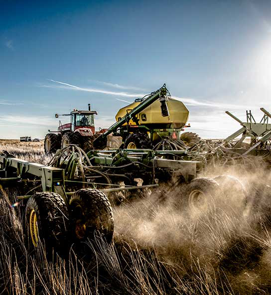 Farmer loading equipment for harvest