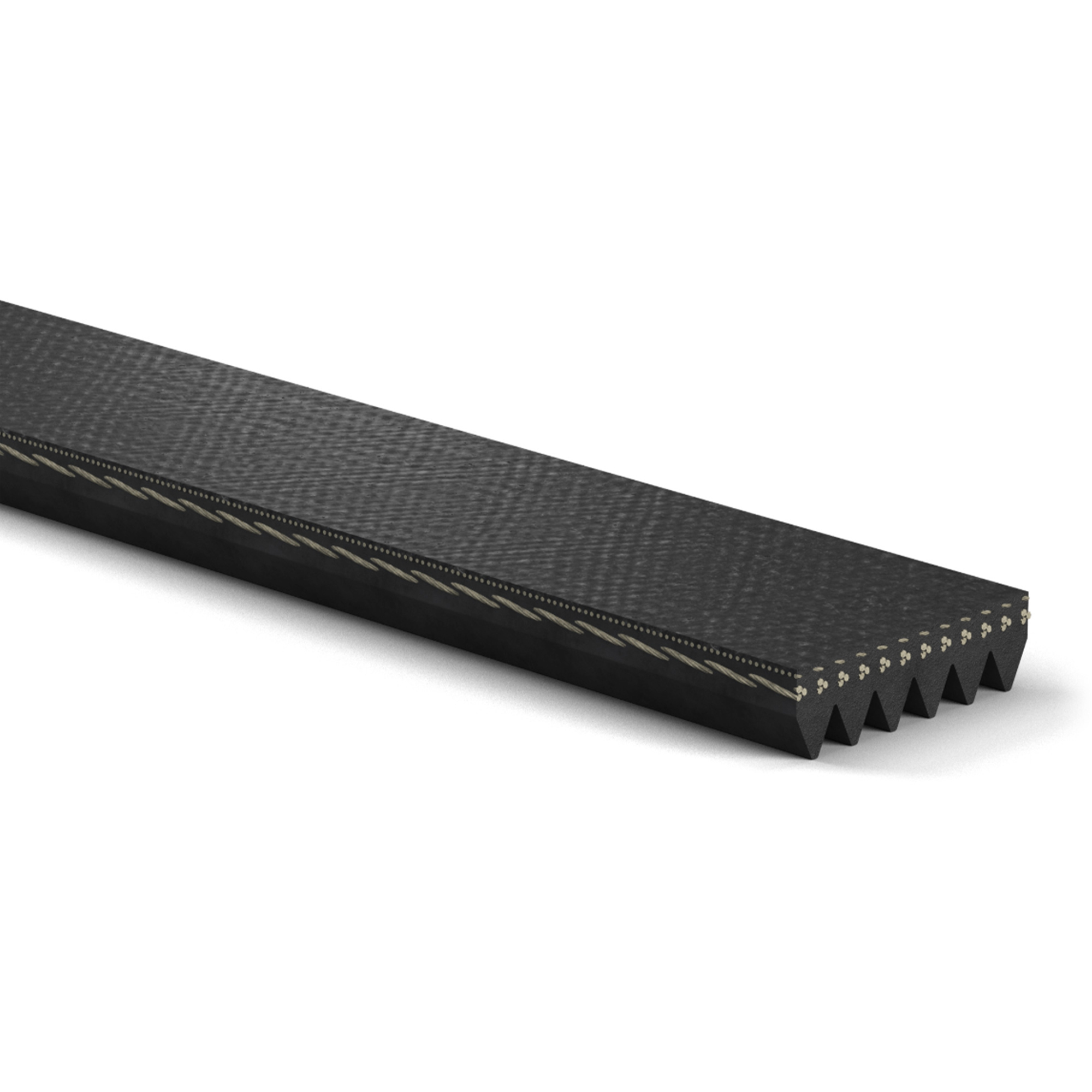 Gates Automotive Micro V-Belt® in black.