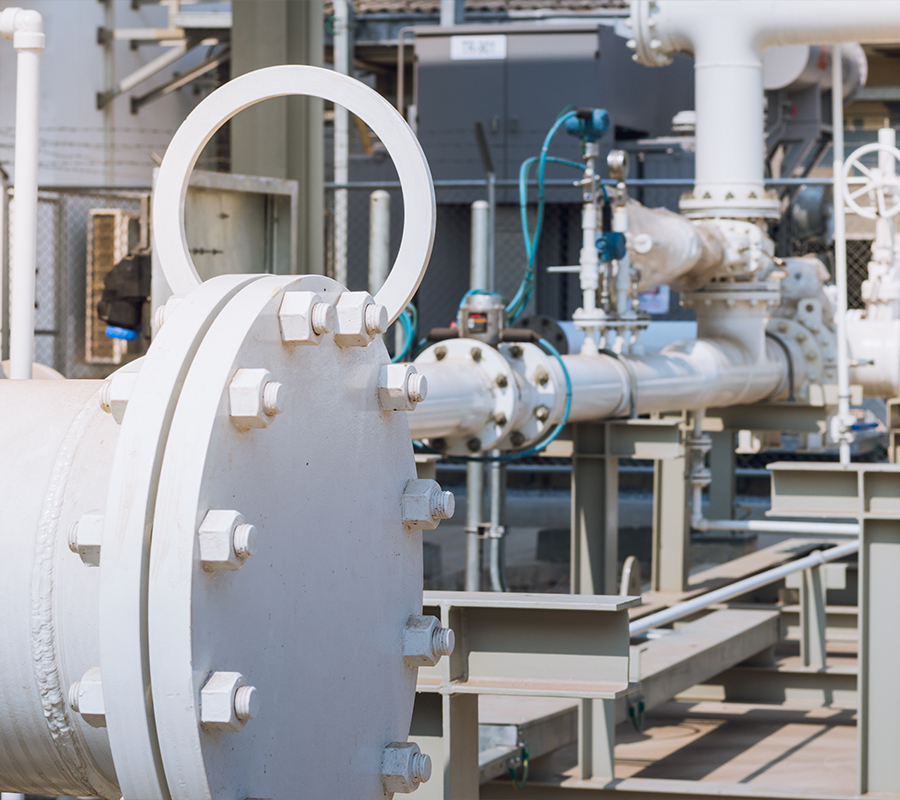 full color image of an outdoor industrial pump ready to supply a liquid cooling data center