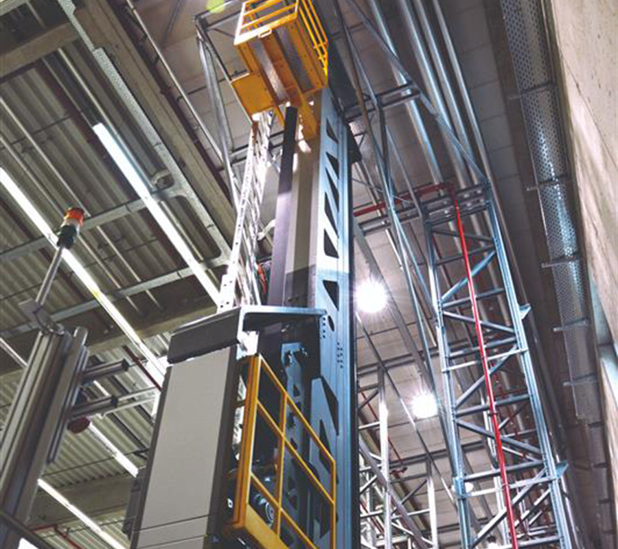 Gates® TPU belt-driven lifting application on a vertical lift machine