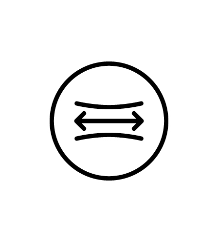 Minimalist logo that represents superior flexibility.