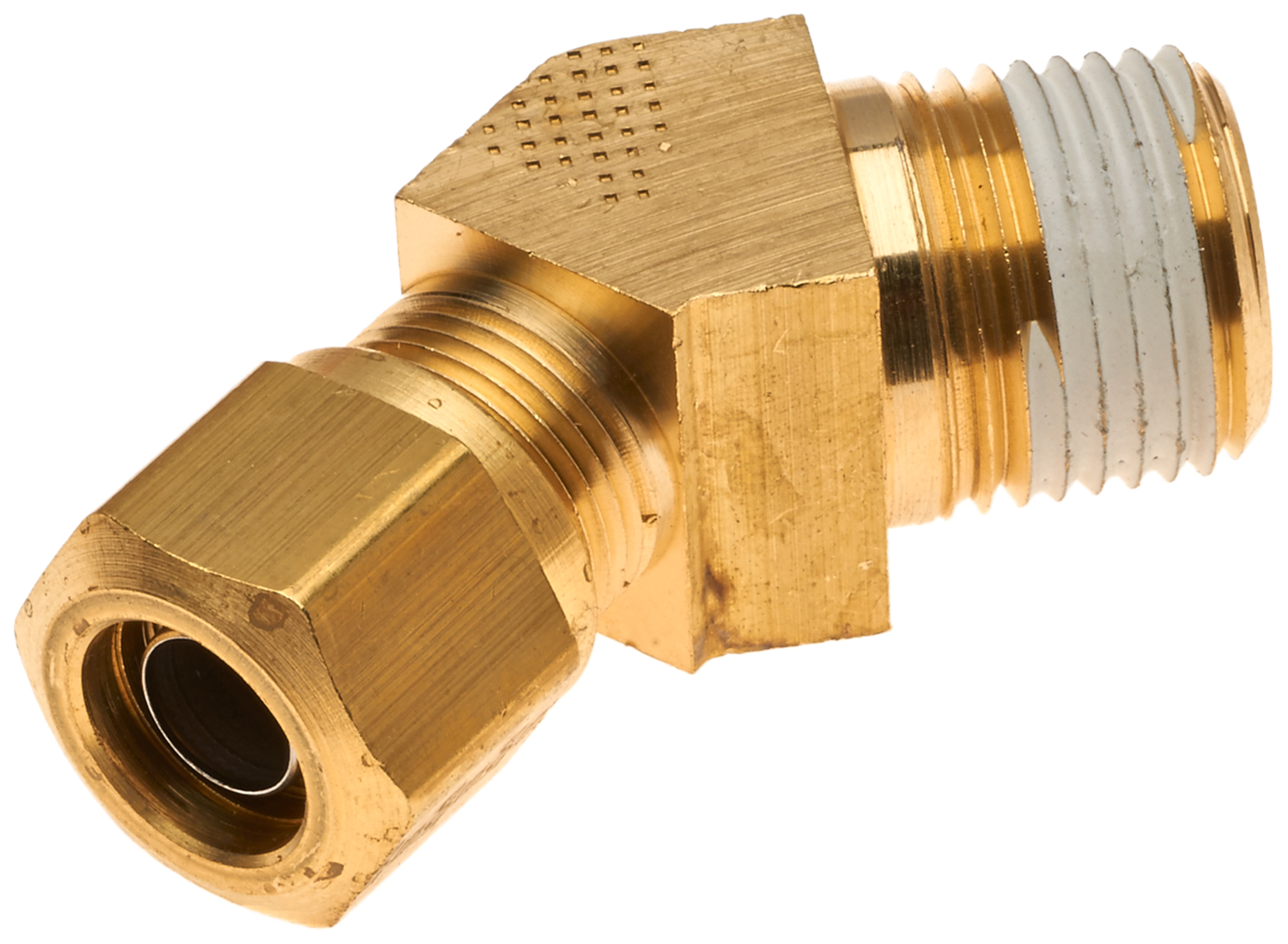 Compression 3/8 Tube OD to 5/16 Hose Barb fitting Transmission Cooler  Line Brass Fuel Oil Water Gas Air