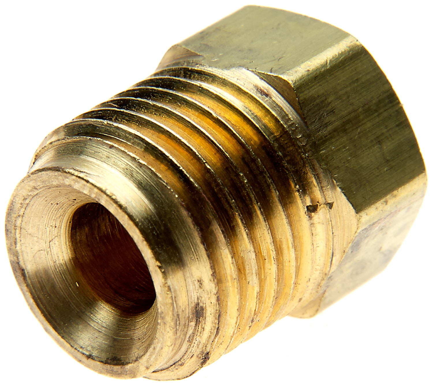 Brass Adapter Male 3/8 Pipe To Female 5/8-18 Inverted Flare