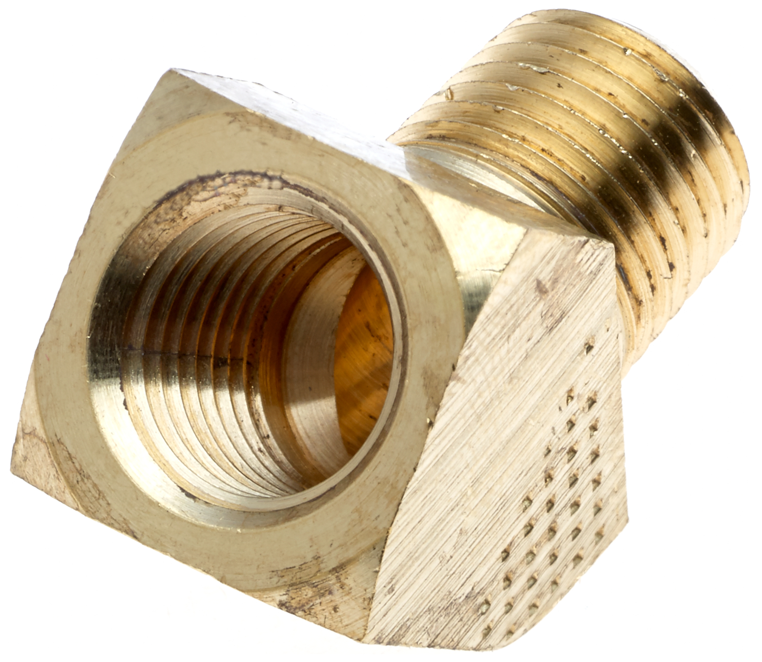 Brass Adapter Male 3/8 Pipe To Female 5/8-18 Inverted Flare