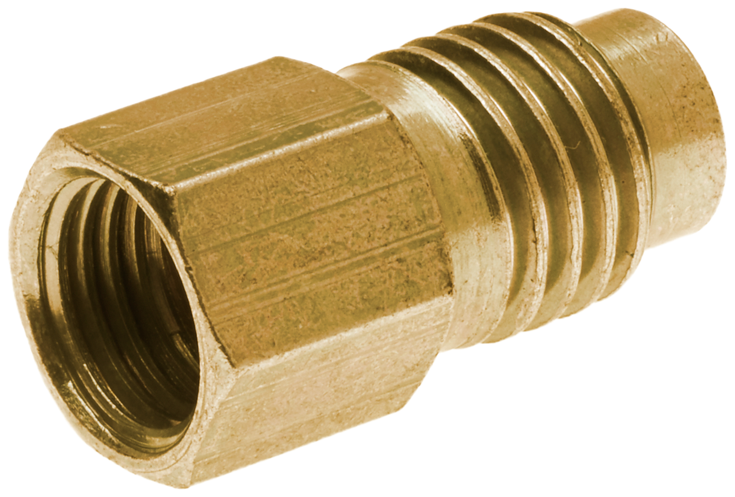 Fitting Pipe 1/4 NPT Male to Metric M14X1.25 Male Brass Bushing Adapter  Straight