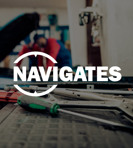 navigates mobile app