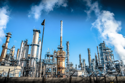 oil gas refinery bottom